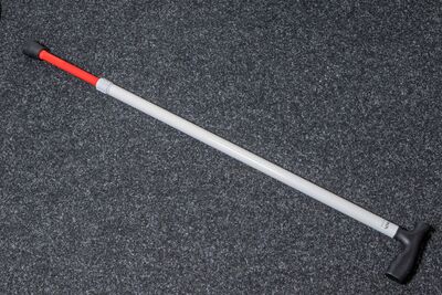 Ansicht auf den liegenden Stützstock.